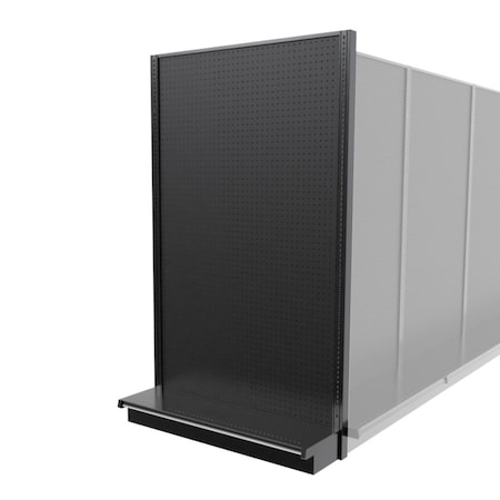 Lozier Gondola Shelving End Cap Black 48W 84H 13D P483S-EC